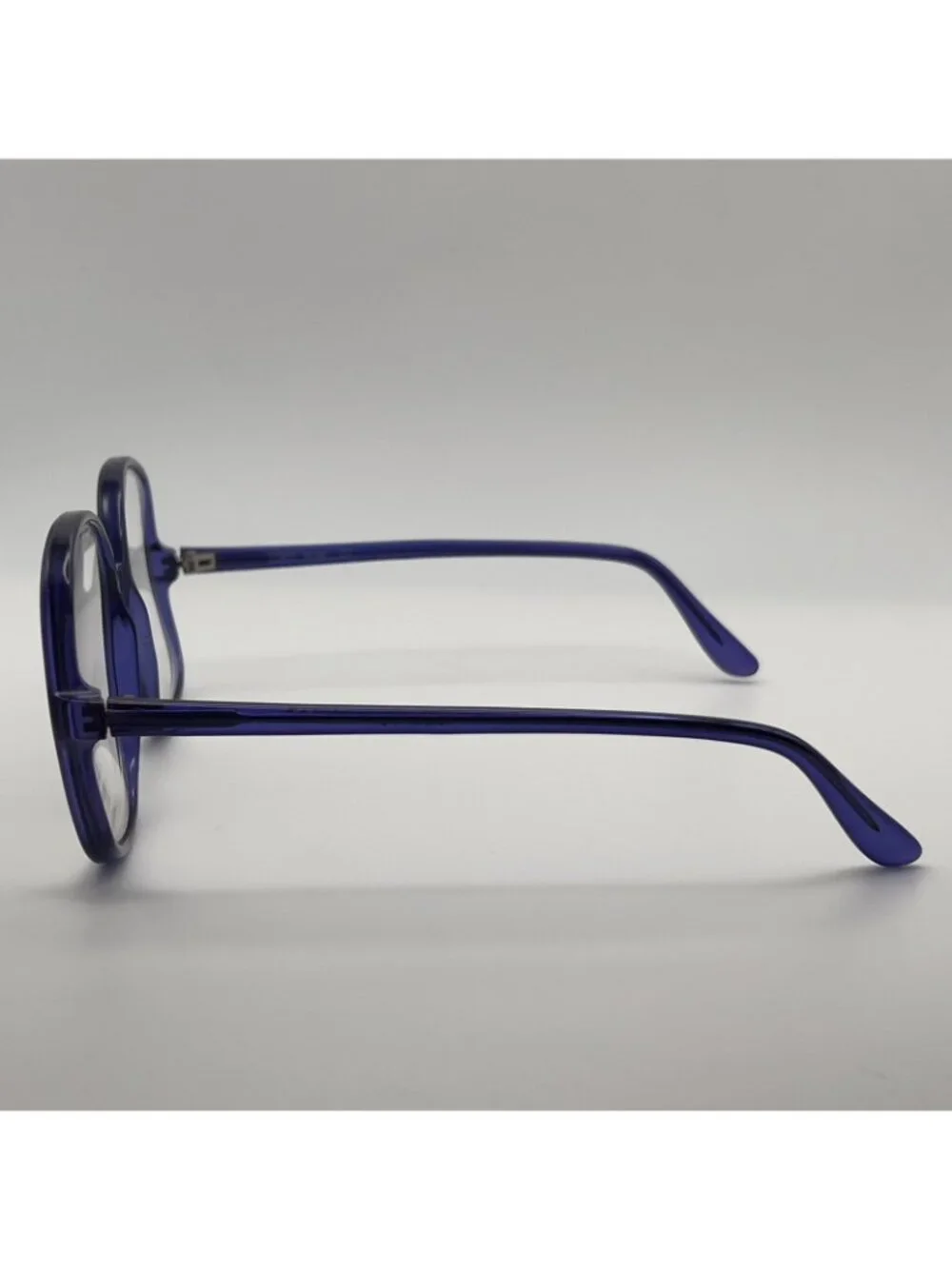 VTG Tura 632 Eyeglass Frames Over Large Transparent Israel Blue/Purple 63-17-137